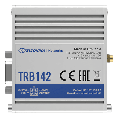 Gateway Industrial LTE 4G a Puerto Serial RS232