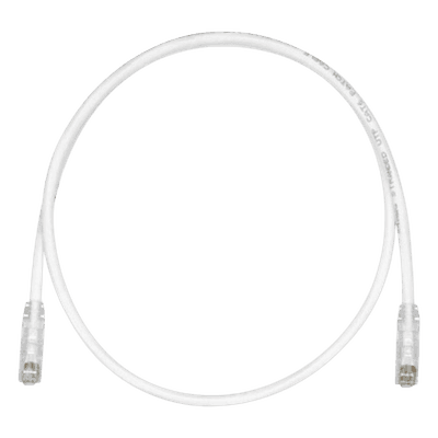 Cable de Parcheo TX6, UTP Cat6, 24 AWG, CM, Color Blanco Mate, 4.57 Metros (15 Pies)