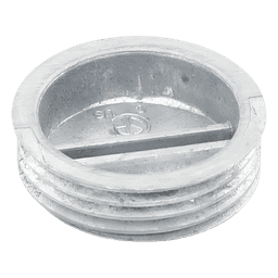Tapón Roscado / 3/4 Pulgada / Aluminio Inyectado / IP66 / Cajas Cuadradas / UL 514A / CSA-C22.2