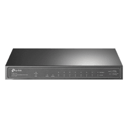 Switch de escritorio PoE+, no Administrable 8 puertos 10/100/1000 Mbps + 1 puertos 10/100/1000 Mbps (Uplink) + 1 puerto SFP, 63W