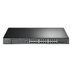 Switch PoE+ Administrable L2+ / 24 Puertos Gigabit PoE+ / 4 Puertos SFP+ 10G / Presupuesto PoE 384W / Rendimiento 128 Gbps / Montaje en Rack