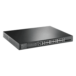 Switch PoE+ Administrable L2+ / 24 Puertos Gigabit PoE+ / 4 Puertos SFP+ 10G / Presupuesto PoE 384W / Rendimiento 128 Gbps / Montaje en Rack