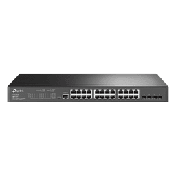 Switch Omada SDN Administrable / 24 puertos Gigabit y 4 puertos SFP / Funciones sFlow, QinQ y QoS / Administración centralizada OMADA