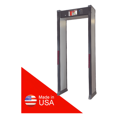Arco Detector de Metales de 6 Zonas con Base para Fijarse al Piso.