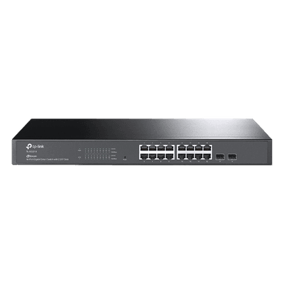 Switch Omada SDN Administrable / 16 puertos Gigabit y 2 puertos SFP / Funciones sFlow, QinQ y QoS / Administración centralizada OMADA