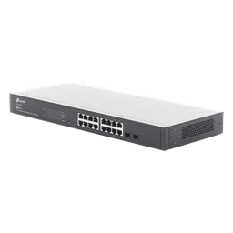 Switch Omada SDN Administrable / 16 puertos Gigabit y 2 puertos SFP / Funciones sFlow, QinQ y QoS / Administración centralizada OMADA