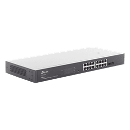 Switch Omada SDN Administrable / 16 puertos Gigabit y 2 puertos SFP / Funciones sFlow, QinQ y QoS / Administración centralizada OMADA