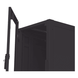 Gabinete de Piso para Telecomunicaciones / 24 UR / 600 x 1000 mm / Puerta con Cristal Templado / Cierre 3 Puntos / Postes Ajustables