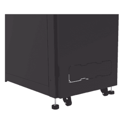 Gabinete de Piso para Telecomunicaciones / 24 UR / 600 x 1000 mm / Puerta con Cristal Templado / Cierre 3 Puntos / Postes Ajustables