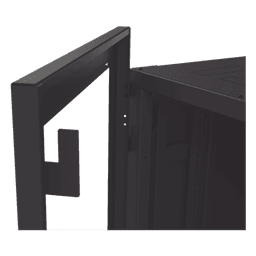 Gabinete de Piso para Telecomunicaciones / 24 UR / 600 x 1000 mm / Puerta con Cristal Templado / Cierre 3 Puntos / Postes Ajustables