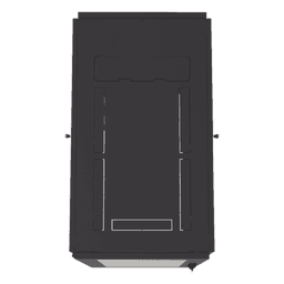 Gabinete de Piso para Telecomunicaciones / 24 UR / 600 x 1000 mm / Puerta con Cristal Templado / Cierre 3 Puntos / Postes Ajustables