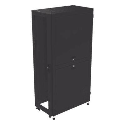 Gabinete Rack de Piso / 19" Estándar / 42UR / 600 mm x 1000 mm / Acero / Puerta con Cristal Templado