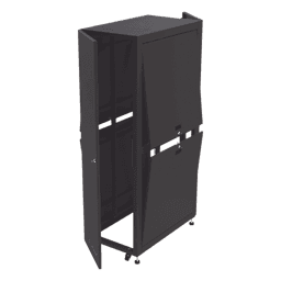 Gabinete Rack de Piso / 19" Estándar / 42UR / 600 mm x 1000 mm / Acero / Puerta con Cristal Templado