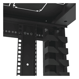 Gabinete de Piso 19in / 24UR / 600 mm Profundidad / Carga 532 kg / Puerta con Cristal Templado / Cierre 3 Puntos