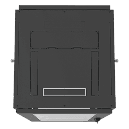 Gabinete de Piso 19in / 24UR / 600 mm Profundidad / Carga 532 kg / Puerta con Cristal Templado / Cierre 3 Puntos
