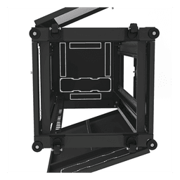 Gabinete de Piso 19in / 24UR / 600 mm Profundidad / Carga 532 kg / Puerta con Cristal Templado / Cierre 3 Puntos