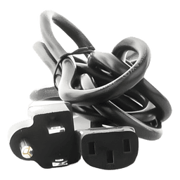 Cable de Alimentación Eléctrica / 110-240 VCA / 1.5 m (4.92 ft) / IEC 320C13 / NEMA 5-15P / Trifásico con Tierra