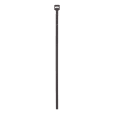 Cincho de Bloqueo / Nylon 6.6 Resistente a Intemperie / 203 mm x 2.5 mm / 8 pulgadas / UV Exterior / Negro / Paquete 100 pz