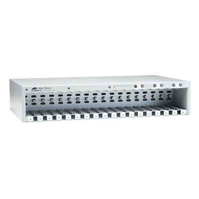 Chasis 18-Slot para MMC2xxx & MMC6xxx series Mini Media Converters, No PSU
