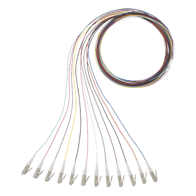 Kit de 12 Pigtails con Conector LC, Multimodo 50/125 OM4, 900um, de 1 Metro (3.28 Pies)