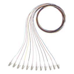 Kit de 12 Pigtails con Conector LC, Multimodo 50/125 OM4, 900um, de 1 Metro (3.28 Pies)