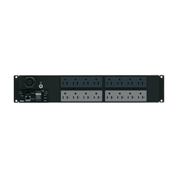 PDU Monitoreable (MI) para Distribución de Energía, Enchufe de Entrada NEMA L5-30P, Con 16 Salidas 5-20R, Horizontal 19 in, 120 Vca, 30 Amp, 2 UR
