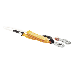 Amortiguador de Caída / Cable de Nylon 13 mm / 2 Ganchos de Ojo de Seguro Doble / Largo 1.5 m (4.9 ft) / Extensión 2.65 m (8.7 ft) / 0.80 kg