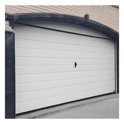 Puerta de Garage de Alta Calidad / Linea Central / Color Blanco 10X8 pies,  AISLADA, Estilo Americana.