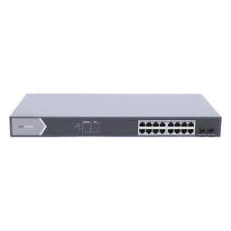 Switch PoE+ Administrable / 16 Puertos Gigabit / 2 Puertos SFP / Alcance Extendido 300 m (984.3 ft) / 225 W / Gestión Web y Nube