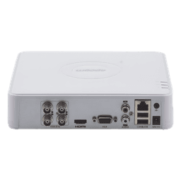 DVR 4 Canales TurboHD + 1 Canal IP / 2 Megapixel (1080p) Lite / Acusense Lite (Evita Falsas Alarmas) / Audio por coaxitron / 1 Bahía de Disco Duro / H.265+ / Salida de Vídeo Full HD