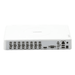 DVR Híbrido / 16 Canales TurboHD + 2 Canales IP / 1080p Lite / AcuSense Lite / Audio por Coaxitron / H.265+ / 1 Bahía HDD / Salida HDMI y VGA Full HD