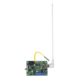 Receptor Esclavo Inalámbrico / 1 Canal / 12 VCC / Alcance 304.8 m (1000 ft) / Relé Forma C / Panel de Control Externo