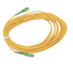 Jumper de Fibra Óptica Simplex, Monomodo, con Conectores SC/APC-SC/APC, 10 Metros (32.81 Pies)