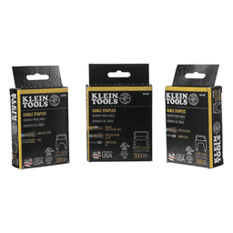Paquete de 300 Grapas con Aislamiento, para Cables NM (RomexÆ) como 14/3, 14/3G, 12/3 y otros cables de hasta 11/32 x 19/32 (9 mm x 15 mm / 0.35 x 0.59 pulgadas).