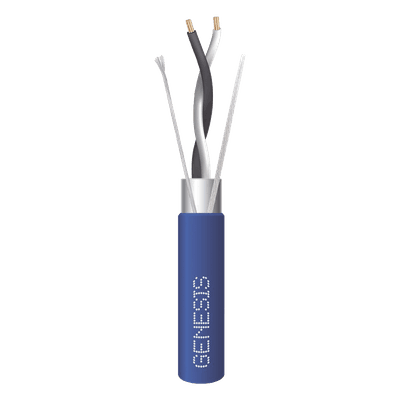 Bobina de 305 m (1000 ft) / Cable para Datos EIA-485 2x22 AWG / Blindado Trenzado / Plenum / Azul