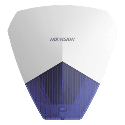 Sirena Estrobo Cableada Hikvision DS-PS1-B / 105 dB / LED Azul / IP54 / Compatible con Cualquier Panel de Alarma