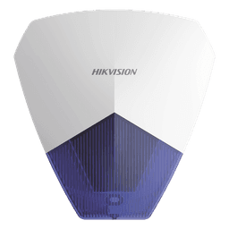 Sirena Estrobo Cableada Hikvision DS-PS1-B / 105 dB / LED Azul / IP54 / Compatible con Cualquier Panel de Alarma