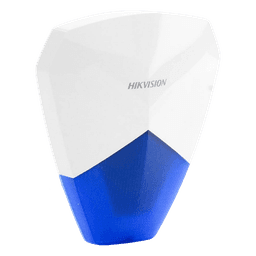 Sirena Estrobo Cableada Hikvision DS-PS1-B / 105 dB / LED Azul / IP54 / Compatible con Cualquier Panel de Alarma