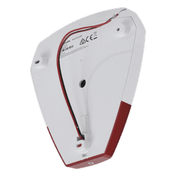 Sirena Estrobo Cableada / 105 dB / LED Rojo / IP54 / 12V CC / -25°C a 60°C / 140 x 134 x 33 mm