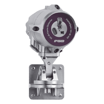 Detector de Flama UV/IR / Respuesta 5 ms / Rango -55°C a +85°C / Salidas 4-20 mA y Modbus / 50 ft (15.2 m)