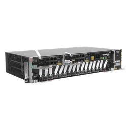 OLT Carrier Class Modular GPON, 2 Ranuras, Incluye 1 Tarjeta GPOA de 16 puertos GPON, 1 Fuente de CA, 2 UR, Gestión por UNM2000, CLI, Incluye Instalación de Software UNM2000, (Interoperabilidad con ONUs de Terceros sin Costo)