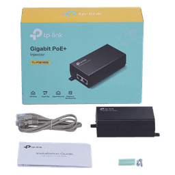 Inyector PoE+ (30W) / Gigabit 802.3 af/at / 2 puertos 10/100/1000 Mbps / Plug and Play / Fuente alimientación Integrada