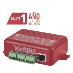 COMUNICADOR DUAL Universal para PANELES DE INCENDIO 4GLTEM - 1 Año de Servicio - Eventos a CMS