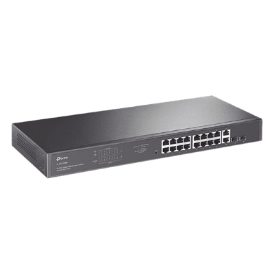 Switch PoE / 16 Puertos Gigabit / 2 SFP / 2 Combo / 250W PoE / 36 Gbps / Rackmount