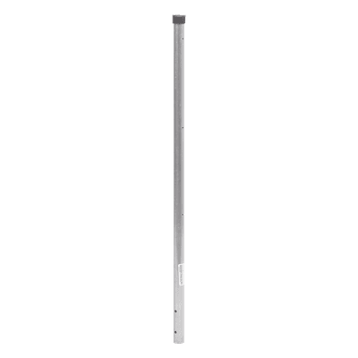 Poste de ESQUINA para Cerca Electrificada. Tubo Galvanizado cal. 18 de 1" Diam. y 0.8m Alto con Tapón, ideal para 3 Aisladores 