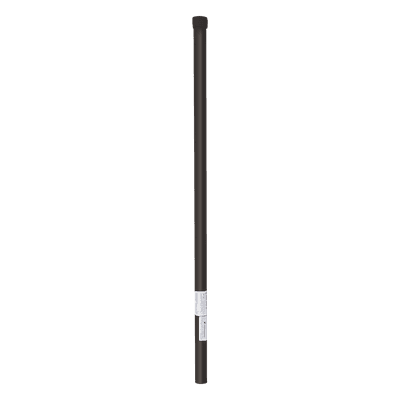 Poste de Esquina para Cerca Electrificada / Acero Galvanizado Cal. 18 / 1" Diámetro / 0.8 m (2.6 ft) Alto / 3 Aisladores / Pintura Electrostática Negra