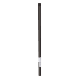 Poste de Esquina para Cerca Electrificada / Acero Galvanizado Cal. 18 / 1" Diámetro / 0.8 m (2.6 ft) Alto / 3 Aisladores / Pintura Electrostática Negra