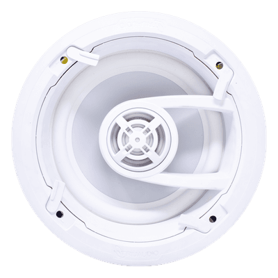 Ghost series, altavoz de 3 vías de plafón 9in, diseño trugrip  sin herramientas, woofer de polipropileno blanco, 150w 8ohms