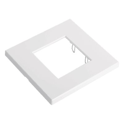 Marco Embellecedor Individual / 91 x 85 x 7 mm / Apertura 44 x 44 mm / Compatible con 10+ Módulos Helpnex / IP / PoE