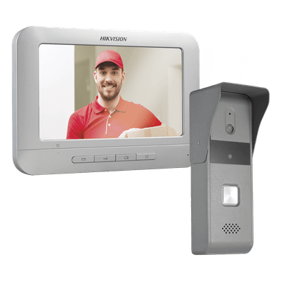 Kit de Videoportero Analógico / Pantalla LCD 7" / Resolución 800x400 / Cámara Pinhole 720x576 @ 30 fps / Ángulo 98° / IP65 / Expandible 3 Monitores y 2 Frentes de Calle